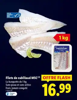 Lidl Filets de cabillaud MSC offre