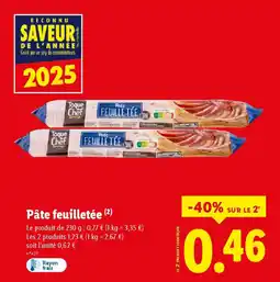 Lidl Pâte feuilletée offre