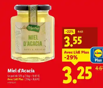 Lidl MIEL D'ACACIA offre