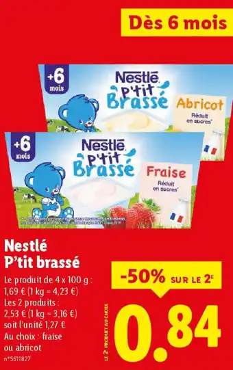 Lidl NESTLE P'tit brassé offre