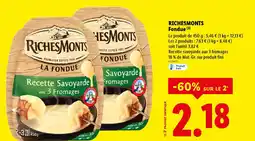 Lidl RICHESMONTS Fondue offre