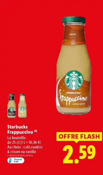 Lidl STARBUCKS® Frappuccino offre