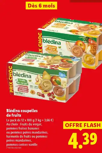 Lidl BLEDINA coupelles offre