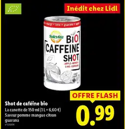 Lidl SOLEVITA Shot de caféine bio offre