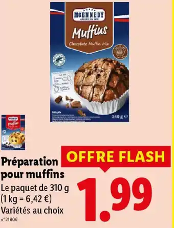 Lidl MCENNEDY Préparation pour muffins offre