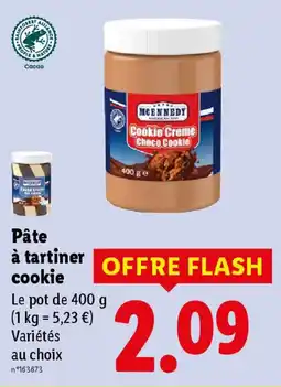 Lidl MCENNEDY Pâte à tartiner cookie offre