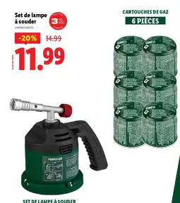 Lidl PARKSIDE Set de lampe à souder offre