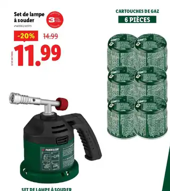 Lidl PARKSIDE Set de lampe à souder offre