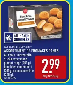 ALDI Assortiment de fromages panés offre