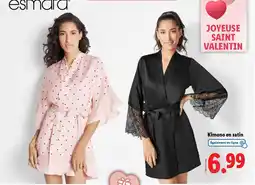 Lidl ESMARA Kimono en satin offre