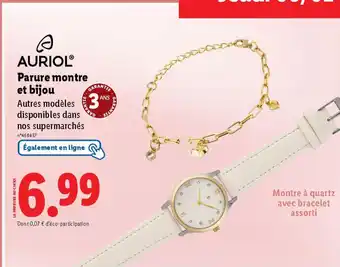 Lidl AURIOL® Parure montre et bijou offre