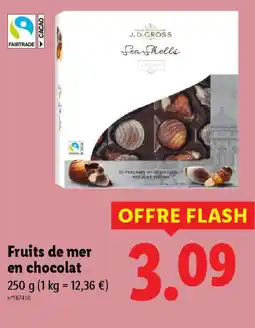 Lidl Fruits de mer en chocolat offre