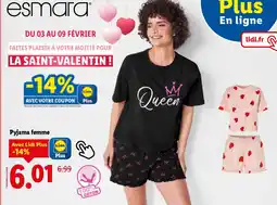 Lidl ESMARA Pyjama femme offre