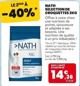 Animalis NATH Selection de croquettes 3kg offre