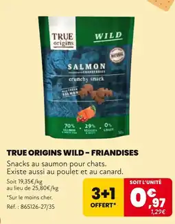 Animalis TRUE ORIGINS WILD Friandises offre