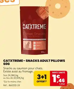 Animalis CATXTREME Snacks adult pillows 60g offre