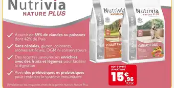 Animalis Nutrivia Nature Plus Croquettes Chien offre