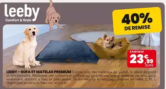 Animalis Leeby Sofa et Matelas Premium offre