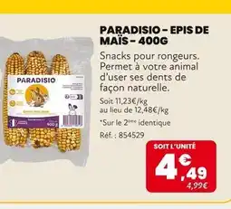 Animalis PARADISIO Epis de maïs offre