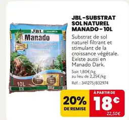 Animalis JBL JBL - Substrat Sol Naturel Manado - 10L offre