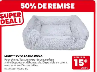 Animalis Leeby – sofa extra doux offre