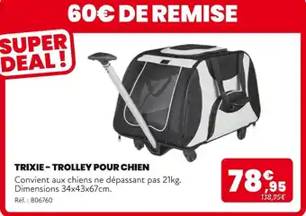 Animalis TRIXIE Trolley pour chien offre