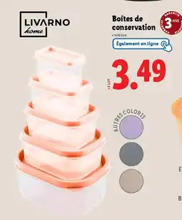 Lidl LIVARNO HOME Boîtes de conservation offre