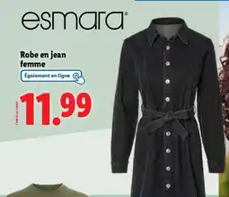 Lidl ESMARA Robe en jean femme offre