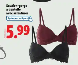 Lidl Soutien-gorge à dentelle avec armatures offre