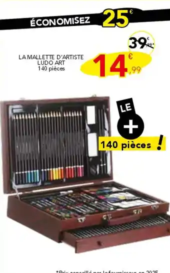 Stokomani La mallette d'artiste ludo art offre