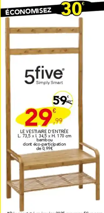 Stokomani 5FIVE Le vestiaire d'entrée offre