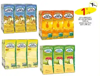 Stokomani Les 6 briques de jus de fruit offre