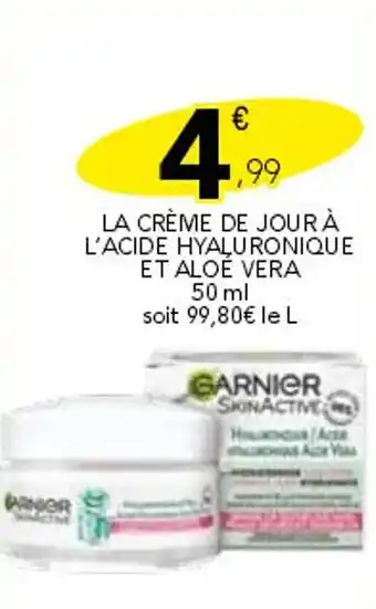 Stokomani GARNIER La crème de jour à l'acide hyaluronique et aloe vera offre