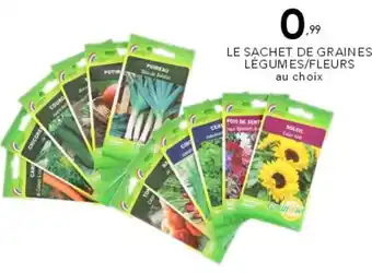 Stokomani Le sachet de graines légumes/fleurs offre