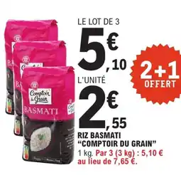 E.Leclerc Express "COMPTOIR DU GRAIN" Riz basmati offre