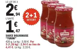 E.Leclerc Express "TURINI” Sauce bolognaise offre