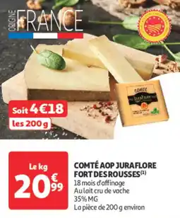 Auchan Supermarché Comté aop juraflore fort des rousses offre