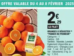 E.Leclerc Express “PANIER DU PRIMEUR” Oranges à déguster offre