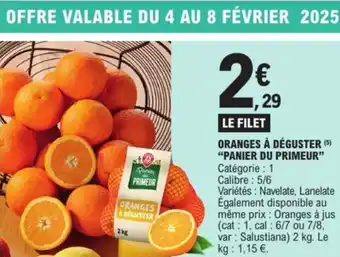 E.Leclerc Express “PANIER DU PRIMEUR” Oranges à déguster offre