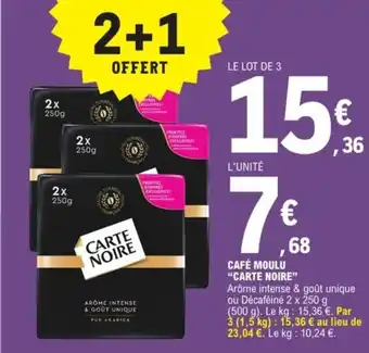 E.Leclerc Express "CARTE NOIRE" Café moulu offre