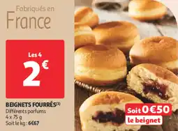 Auchan Supermarché Beignets fourrés offre