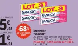 E.Leclerc Express "SANOGYL" Dentifrice offre