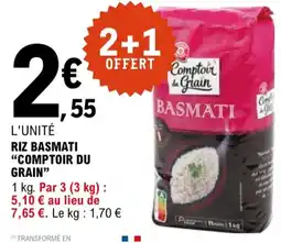 E.Leclerc "COMPTOIR DU GRAIN" Riz basmati offre