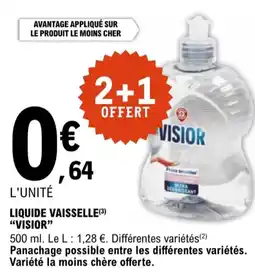 E.Leclerc "VISIOR" Liquide vaisselle offre