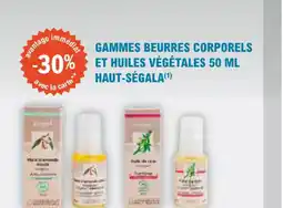 E.Leclerc Parapharmacie Gammes beurres corporels et huiles vegetales haut segala offre