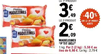 E.Leclerc "P'TIT DÉLI" Madeleines offre