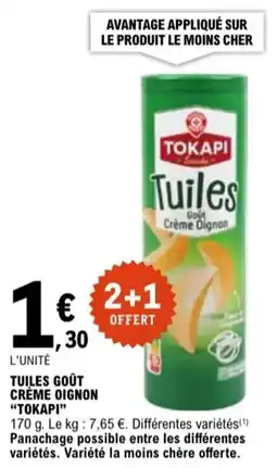 E.Leclerc "TOKAPI” Tuiles goût crème oignon offre