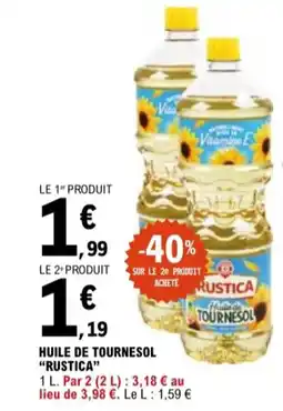 E.Leclerc "RUSTICA" Huile de tournesol offre