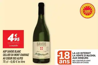 Netto Aop savoie blanc cellier du mont charvaz au coeur des alpes offre