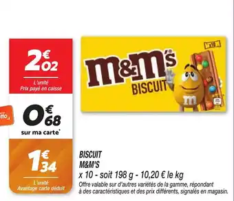 Netto Biscuit m&m's offre